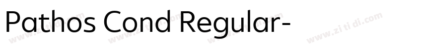 Pathos Cond Regular字体转换
